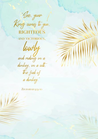 Palm Sunday Word for Your Wall